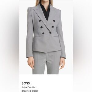 NWT Hugo Boss Black and White Houndstooth Suit